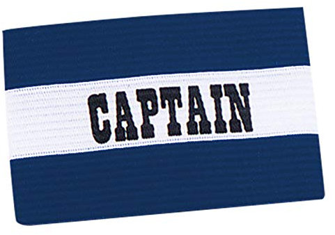 Champro Kapitänsbinde (Königsblau/Weiß, Erwachsene)