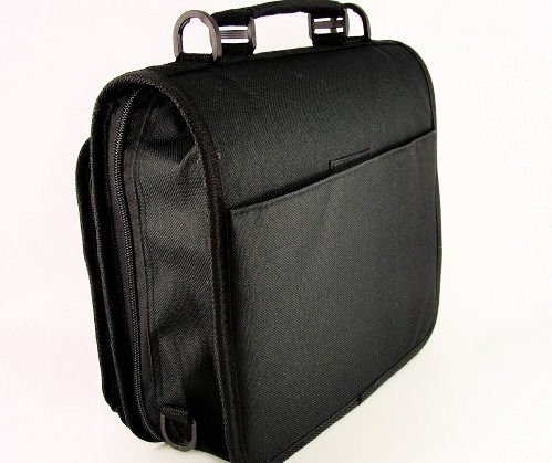 New Jet Black Deluxe Twin Compartment Shoulder Carry Case Bag for the Asus MeMO Pad Smart 10 Tablet - Cover & Accessories
