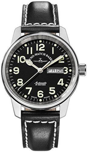Zeno-Watch Herrenuhr - Classic Pilot Day-Date - 6554DD-a1