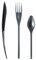 30 Couverts en plastique gris argent - Premium