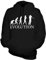 Candymix Posaune Evolution des Menschen Unisex Herren Damen Kapuzenpullover, Größe Large, Farbe Schwarz