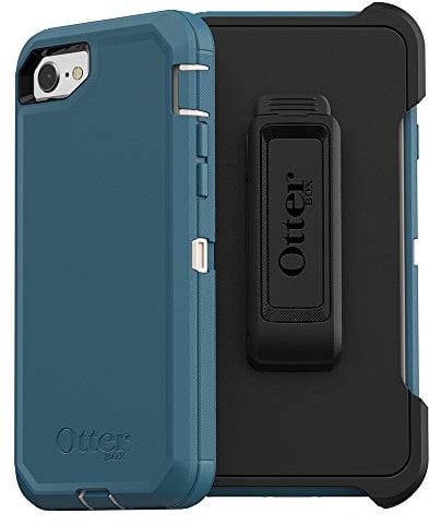 OtterBox DEFENDER SERIES Case for iPhone SE (3rd and 2nd gen) and iPhone 8/7 - Retail Packaging - BIG SUR (PALE BEIGE/CORSAIR)