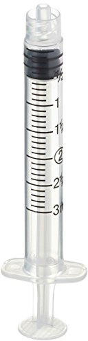 Servoprax I3 0501 Mediware Einmalspritzen, Mit Luer Lock, 2,5/3mL Volumen (100 er-Pack)