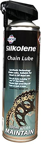 FUCHS Silkolene Chain Lube Spray Aerosol lubricante cadena 500ml (motos, quads...)