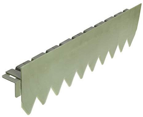 bellissa Rasenkante COMFORT - mit Rand - Kunststoff in Grün - 7110 - Flexibel , radiusfrei formbar und befahrbar - 50 x 5 x 14 cm, Nutzlänge 2,5 m