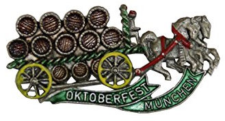 Breiter Hutanstecker Hutabzeichen Hutschmuck Anstecker Bierwagen München Bierfest