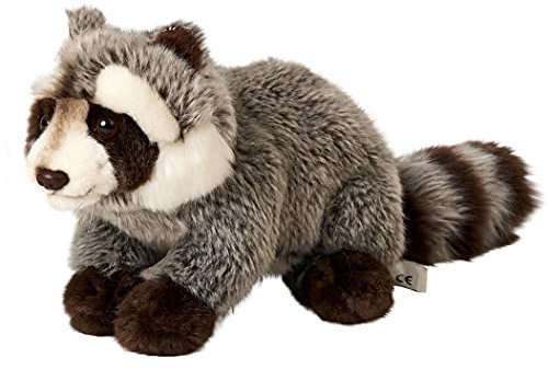 Uni-Toys - Waschbär - 23 cm (Länge) - Plüsch-Bär, Waldtier - Plüschtier, Kuscheltier