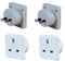 Invero® 2x Pack of UK to Australia Australian New Zealand Tourist Travel Plug Power Mains Adaptor - White
