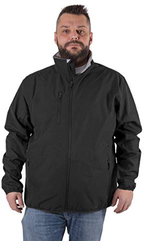 taglie forti Giubbino Giubbotto Softshell Uomo Interno Pile Impermeabile
