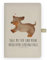 Mr. & Mrs. Panda DIN A4 Baumwoll Notizbuch Hund Dackel - Geschenk, Tierliebhaber, Vierbeiner, Notizen, Kladde, braun, Dachshund, Notizblock,