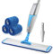 QMMD Balai Lave Sol de Nettoyage, Spray de Balai Rotatif à 360 Degrés - Spray Mop avec Bouteille Rechargeable - pour Marbre