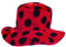 Boland 36051 - Hut Marienkäfer, Rot-Schwarz, Plüschhut, Punkte, Glückskäfer, Käfer, Kostüm, Karneval, Mottoparty