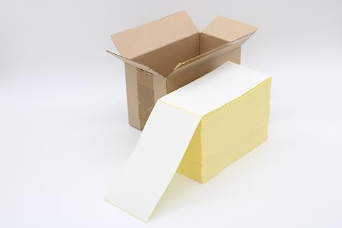 1000x Versandetiketten DHL Paket Aufkleber Thermopapier 103 x 199 (Faltband) Thermo Etiketten Zebra