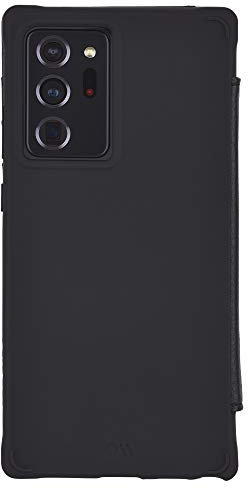 Case-Mate Samsung Galaxy Note 20 Ultra Wallet Phone Case - 6.9 Black - Genuine Leather with Wireless Charging - Wallet Folio Case for Note 20 Ultra 5G - Landscape Stand with Cash and Card Holder