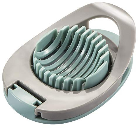 Ortarco Egg Slicer for Boiled Eggs Strawberry Cutter with Stainless Steel Wire (Green)