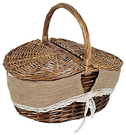 Vacchetti Giuseppe 2409120000 Cesto, Vimini, Multicolor, Medio