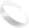 Topkids Accessories Serre-tête Alice en satin pour femmes, adultes, filles, enfants, école années 60, 70, 80, serre-tête uni de 2,5 cm d'épaisseur, large et rigide (1 serre-tête, blanc)
