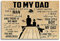 Krouterebs Blechschild mit Aufschrift New to My Dad from Son Fishing Dad Fishing Dad Dayfishing Dad, für Zuhause und Küche, Bar, Männerhöhle, Café, Garage, Wanddekoration, 30,5 x 20,3 cm