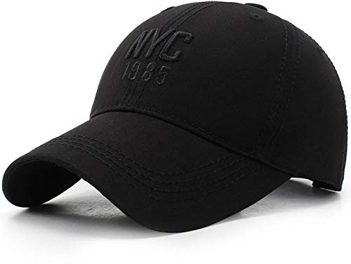 Generic NYC Stickerei Baseball Cap Herren Damen Dad Hat Snapback Hip Hop Ny Fitted Cap Verstellbares Schwarz