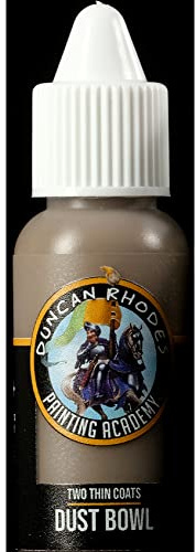 Duncan Rhodes Painting Academy Two Thin Coats Hobby Paints 15ml (Dust Bowl)