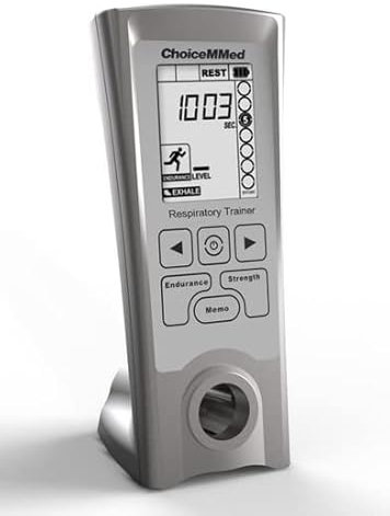 Atemtrainer Einatmung und Ausatmung iBreathe+ Choicemmed LT350 digital und auswertbar - COPD, Sport, Fitness, Gesundheit und Wohlbefinden