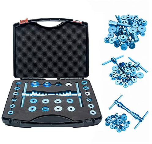 OTAIVE 25pcs/set Bearing Press Kit, Cycle Bearing Press Set For Wheels/Hub Bearing Installation, Bicycle Soft Tail Frame Turning Point Bearing Hub Assembly Tool (Black + Blue)