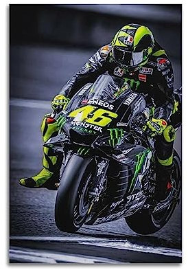 VZRSQZK Motorrad-Renn-Poster, dekoratives Gemälde, Leinwand-Wandposter und Kunstdruck, modernes Familienschlafzimmer-Dekor-Poster, 20 x 30 cm