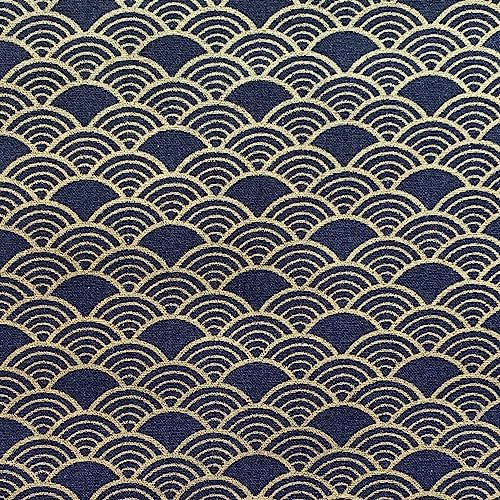 aufodara Tessuto al Metro Stoffa Stile Giapponese Cucito Creativo DIY Fatto a Mano Patchwork Decorativo Tovaglia Tenda, Stoffa al Metro Larghezza 145cm (50x145cm, Colore-07#)