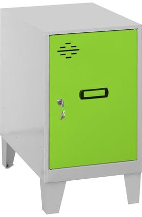 SimonRack Spind, Metall, Grau/Grün, 575 x 300 x 500