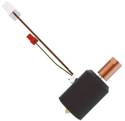 HysiPrui 3D Drucker Ender 3 S1 Pro Hotend zusammengebauter keramischer Heizblock Hot End Kit-300°C Hochtemperatur-Hotend/Druckkopf-Ersatz mit geringer Reibung Düse, 100K Thermistor nur