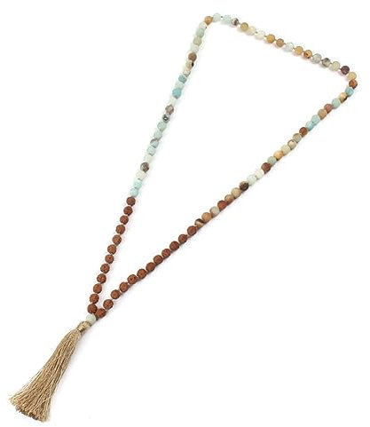 BESPORTBLE Drop Choker Halskette Ethnische Halskette Halsketten Mit Quastenanhänger Halskette Mit Quasten Perlen Pullover Halskette Y Statement-halskette Stellungnahme Korn Binden Fräulein