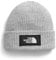 THE NORTH FACE TNF Logo Box Cuffed Beanie, TNF Light Grey Heather/30 Year Him, Einheitsgröße Regular