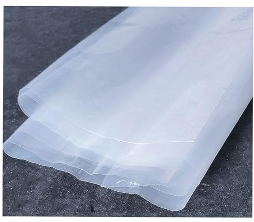 300cm X 400cm Large Polythene Plastic Sheeting, 1100g Thickened Clear Plastic Waterproof Sheeting, Garden Grow Polythene Cover Sheets for Gardening Insulation and Building Rubble Protection