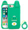 Dumkery Cute Phone Case Compatible with iPhone SE 2020/ SE 2022 Case, Dinosaur iPhone 6/ 6s/ 7/8 Case, Funny 3D Cartoon Animals Soft Silicone Shockproof Cover with Keychain