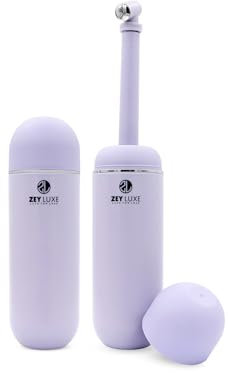ZEY LUXE Portable Bidet for Travel – 380ml (12.8oz) Peri Bottle for Postpartum Care – Handheld Personal Hygiene Sprayer for Women & Men – Leak-Proof, Perineal & Hemorrhoid Cleansing, Purple