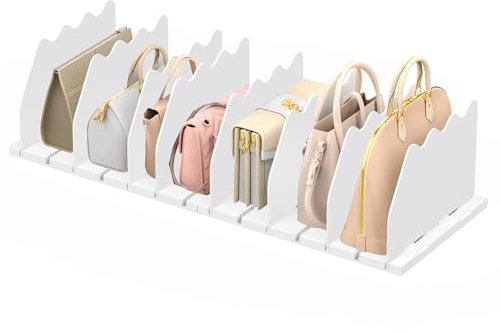 Ronlap Schrank Organisator, Brieftaschen-Teiler, Einbauschranksysteme, Verstellbarer Schrank-Speicher-Trenner für Schreibtisch, Schlafzimmer, Büro, Küche, Badezimmer, 8 Stück, Weiß