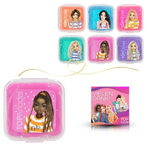 TOPModel Knetradiergummi Neon und Glitter (Rosa) und TOPModel Stundenplan und Malblatt zum Ausdrucken