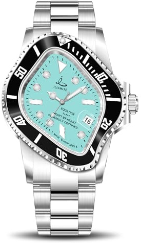 ILLIMITE Schmelzende Automatikuhren für Herren, Japanisches Miyota 8215, selbstaufziehendes mechanisches Uhrwerk, Damenuhr, wasserdicht, Edelstahl, Kunst, surrealistische Armbanduhren, Pea001