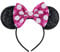 ALLY-MAGIC Mouse Ears Headband, Shiny Sequin Bow Headband Stitch Ears Glitter Sparkly Cosplay Party Headbands for Kids Girls Women Birthday Halloween Party Decoration Gifts Accessories Y4LPLSFG (Rose)