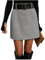 SOLY HUX Damen Rock Kurz Rock Elegant Minirock Winter Freizeitrock Vintage Hahnentrittmuster Graderock Enger Röcke Schwarz und Weiß M
