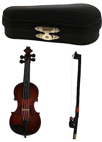 JOINPAYA Einzigartiges Violinen-schmuckset 9 cm Miniatur-Violine Stilvolle Schreibtischdekoration Für Zuhause Und Veranstaltungen