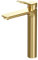 AM.PM X-Joy Waschtischarmatur Hoch Gold - Waschbeckenarmatur Einhebelmischer, Wasserhahn Bad, mit Auslaufhöhe 231 mm, Hohe Armatur für Aufsatzwaschbecken, Badarmatur