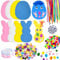 Ostern Basteln Kinder, DIY Osterdeko Bastelset, Ostern Aufkleber Sticker Fensterbilder Hase Eier Form, Bastelzubehör Bastelmaterial Set Kindergarten