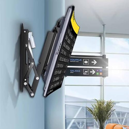 KCGCIHMS Support de Montage TV au Plafond - Support de Support TV motorisé, avec Support Mural pour téléviseur à télécommande, élévateur de téléviseur Rabattable caché, Support de Montage s