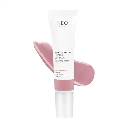 NEO MAKE UP Peptide Lip Balm 10 ml - Rosa - 02 PERFECT ROSE - Balsamo Labbra - Trucchi - Burrocacao Labbra - Makeup - Lip Plumper - Bellezza Donna - Lipbalm - Peptide