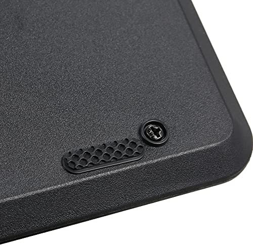 Greensen Clavier d'ordinateur à imprimé Grand, Keys USB White White Keys Black Lettres Clavier pour Les Individus à Basse Visuellement Malvoyants, Pleine Grandeur avec de Grandes Lettres