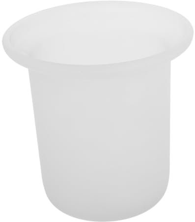 Yardenfun Vaso de Escobilla de Baño de Vidrio Esmerilado con Soporte para de Espacio para Hogar y Baños Públicos Diseño Antideslizante y Limpieza Material Duradero