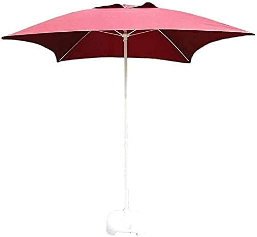 ZJFHEYUO Housewares Sonnenschirm, 2 m, für Markt/Garten/Terrasse, UV50+, für den Außenbereich, für Balkon, Tisch, Terrasse oder Hof, quadratisch