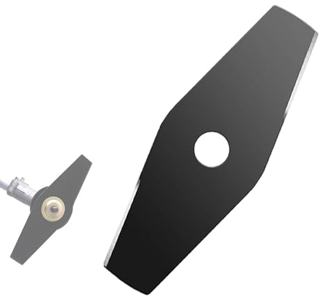Akenuoke Rasentrimmer Messer, Freischneider Zubehör Ersatzmesser, 2 Zahn Messer für Motorsense 25,3 mm Mulchmesser Universal, Dickichtmesser Messer für Rasentrimmer Rasen,Garten Unkraut Beseitigen