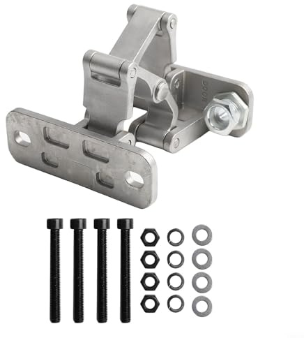 UrbanHui Unsichtbares Türscharnier, robust, Edelstahl, verstellbar, 165 °, Brandschutz, verdeckt, für Stein-, Holz-, Metalltüren, Traglast 70 kg - 250 kg, für Zuhause, Gewerbe, Büro, L (250 kg))
